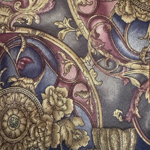 Lot Of 2 Vintage Etienne Aigner All Silk Neckties Floral Geometric Patterns USA - Picture 15 of 15